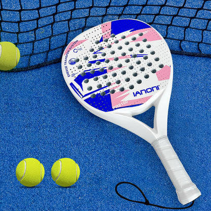 Premium Padel Racket Red, 100% Carbon Fiber