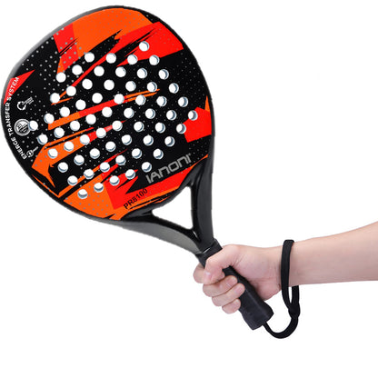 Premium Padel Racket Red, 100% Carbon Fiber