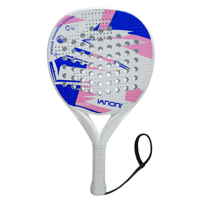 Premium Padel Racket Red, 100% Carbon Fiber