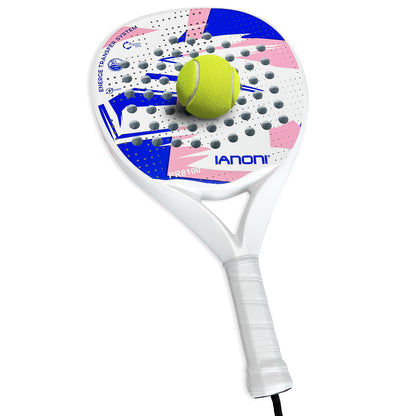 Premium Padel Racket Red, 100% Carbon Fiber