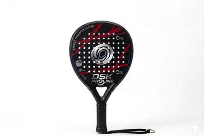 DSK PROLINE Power Padel Racket – Lightweight Control & Power Series | White & Pink Edition